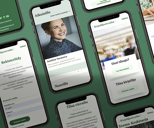 Kirjailijavierailut tilauspalvelu projektikuva