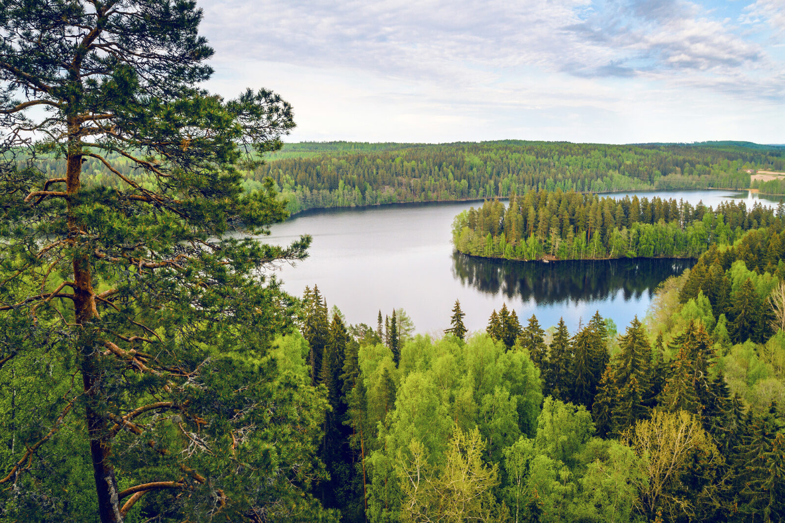 Näkymä Aulangon näköalapaikalta.